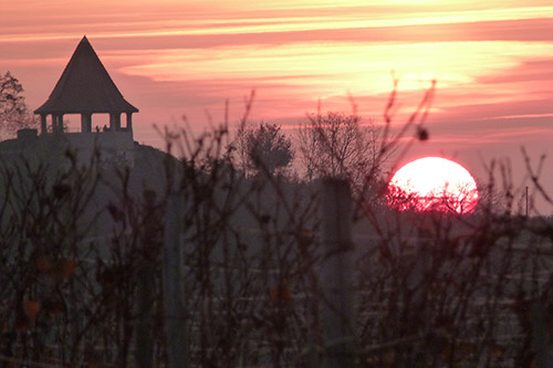 Imposante Sonnenuntergänge im Markgräflerland